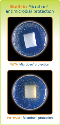 With and without Microban